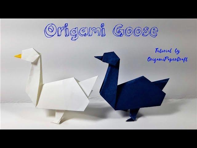 How to make Origami Goose - John Montroll (HD)