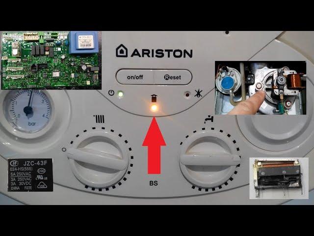 How to do. Repair of gas boiler ARISTON. Chimney error.