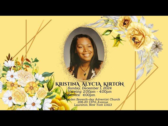 LIfe Celebration of Kristina Alycia Kirton