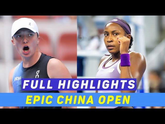 Iga Swiatek Vs Coco Gauff  • Epic China Open Explosive Tennis | China Open Tennis Elbow Gameplay