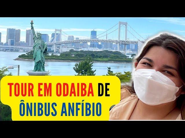 Tour embaixo da Rainbow Bridge de Kaba Bus em Odaiba