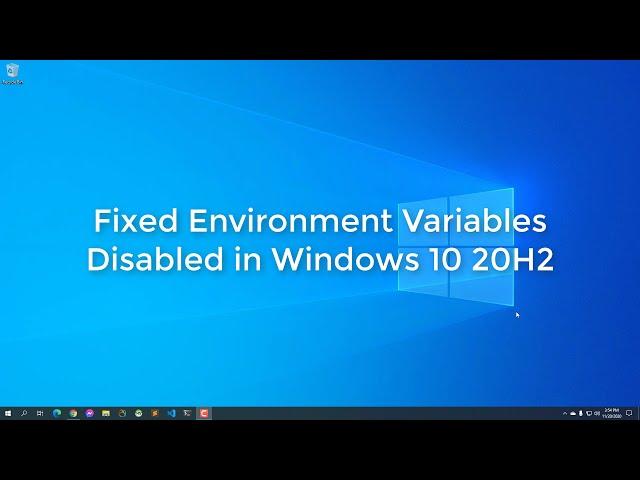 How To Edit Environment Variables in Windows 10  20H2