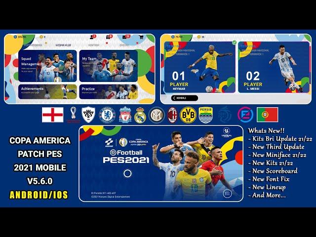 COPA AMERICA PATCH PES 2021 V5.6.0 BY IDSPHONE