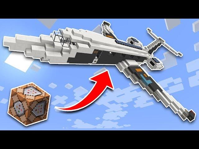 WORKING PLANE in Minecraft Pocket Edition Using Command Blocks!