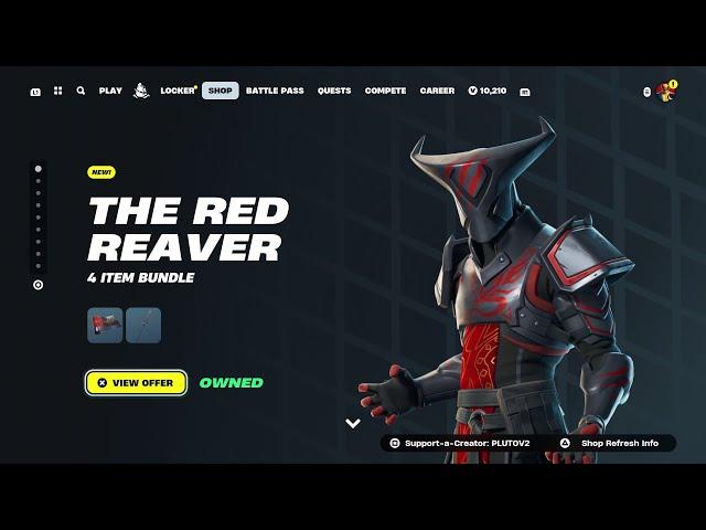 THE NEW RED REAVER BUNDLE! Fortnite Item Shop [July 29th, 2024] (Boss Obsidian Skin)