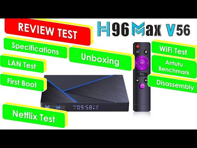 H96 Max Android 12 REVIEW TEST TV Box RK3356