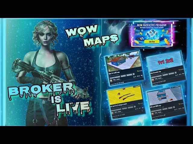 Rise Broker Is Live | PUBG MOBILE | WOW MAPS  #streamwithglip #streamwithglip