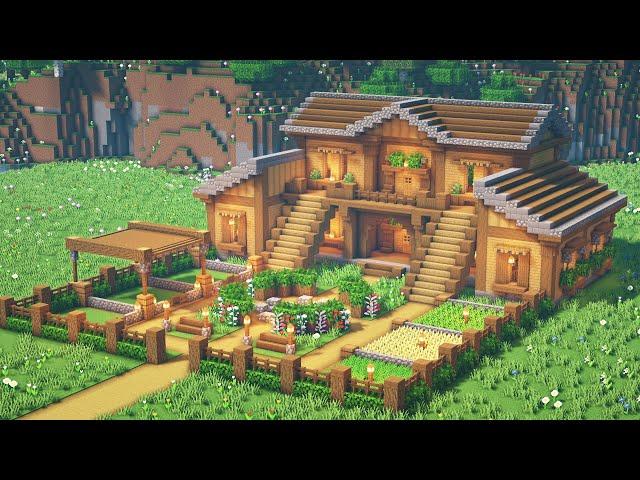 Minecraft :  How to build a 2-Player Survival Wooden Base Tutorial (#5)