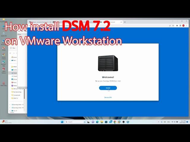 How To Install DSM 7.2 on VMware Workstation | Step by Step | Windows 11