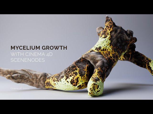 Mycelium Growth with Cinema 4D Scene Nodes