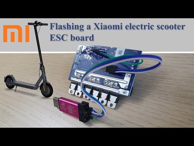 Flashing Xiaomi electric scooter ESC board with STLINK (Non-Responsive Power Button fix)