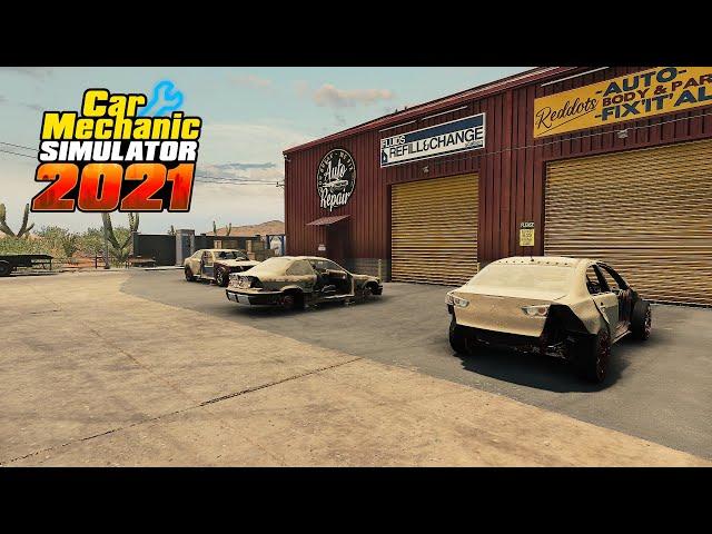 Restoring all cars I find in the Junkyard in Car Mechanic Simulator 2021