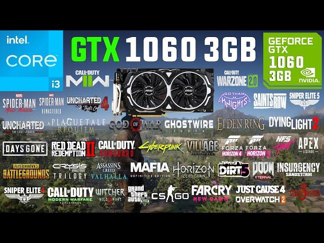 GTX 1060 3GB Test in 50 Games in 2022