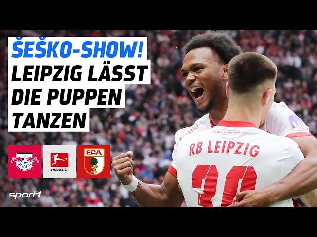 RB Leipzig - FC Augsburg | Bundesliga Tore und Highlights 5. Spieltag