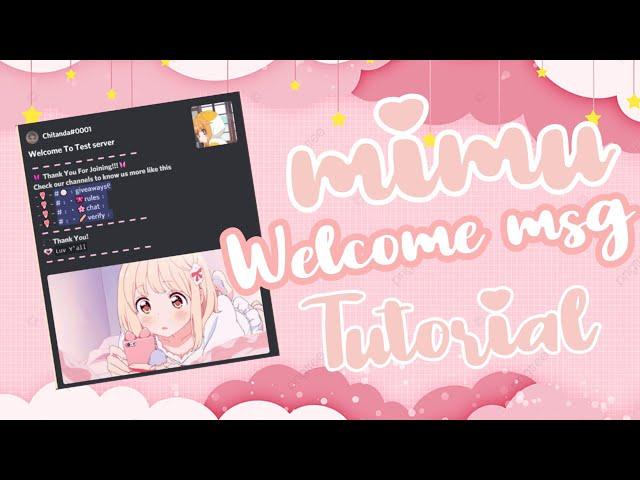 ˚₊꒷꒦  How to make a welcome message using Mimu Bot | Discord Tutorial |