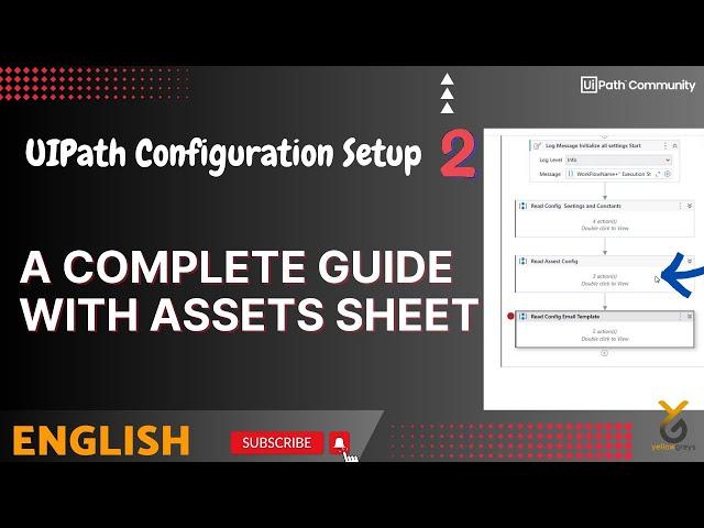 UiPath Complete Setup Guide with Reading Assets Config Data | English