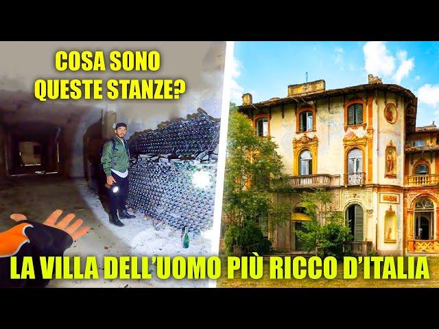 ESPLORAZIONE DELLA VILLA DELL'UOMO PIÙ RICCO D'ITALIA - TROVIAMO DELLE STANZE SEGRETE TERRIFICANTI!