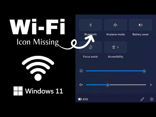 Fix Wi Fi Icon Not Showing Problem on Windows 11/10 | How To Fix Wifi Icon Missing (2024)