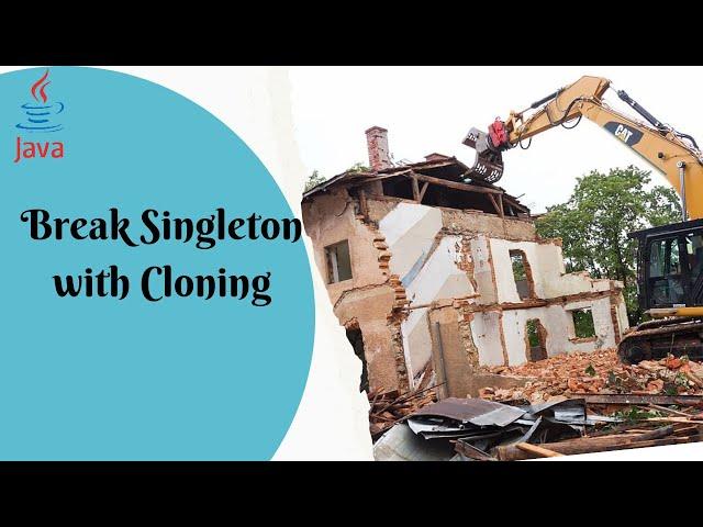 Break singleton with Cloning | Java Shastra