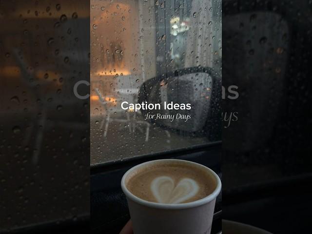 Perfect Instagram captions for a cold, rainy day! ️ #instagram #caption #ideas