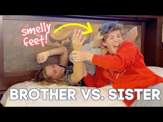 A Day At Disney | BROTHER vs SISTER: Who Has The Smelliest Feet??