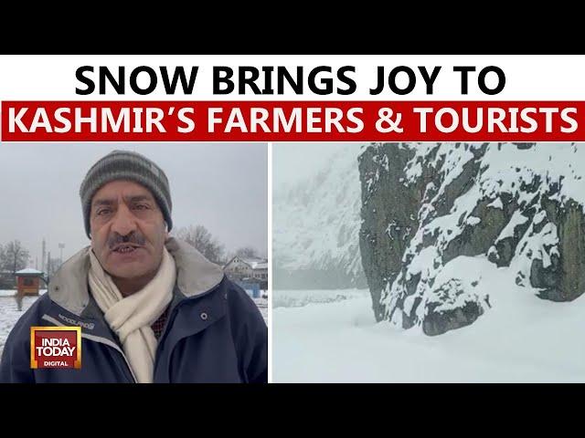 Kashmir Valley Welcomes New Year With Fresh Snowfall, Farmers Hopeful For Crop Yield