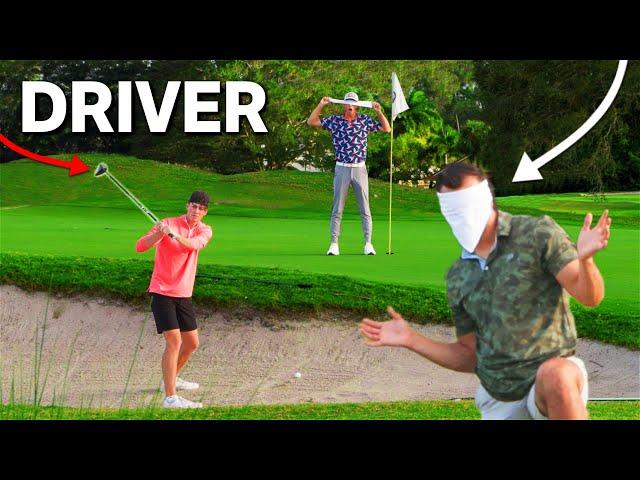 We Play Golf But Our Caddies Are BlindFolded | Good Good