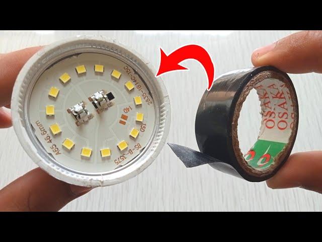 Few People Know This Tape And Bulb Trick That Save Your Money