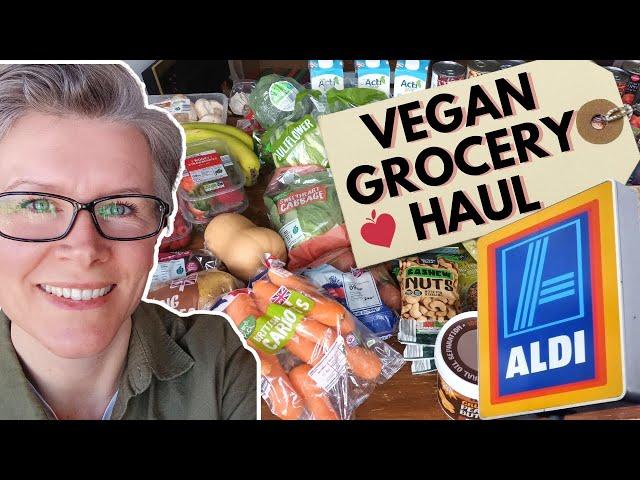 Massive VEGAN ALDI Haul // ALDI Vegan Grocery Haul // Starch Solution Shop with me! // ALDI UK 2022