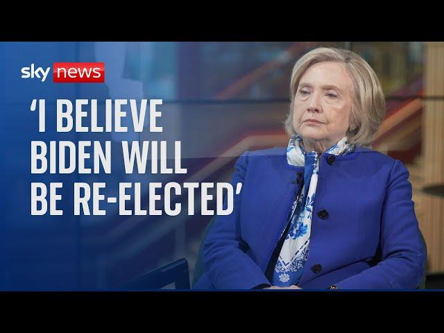 Hillary Clinton: Trump cannot win election - but Biden will