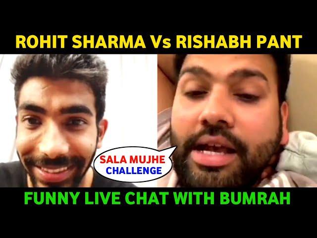 Rohit Sharma Trolls Rishabh pant When he challenged | Rohit Sharma Reply to Rishabh pant in live |