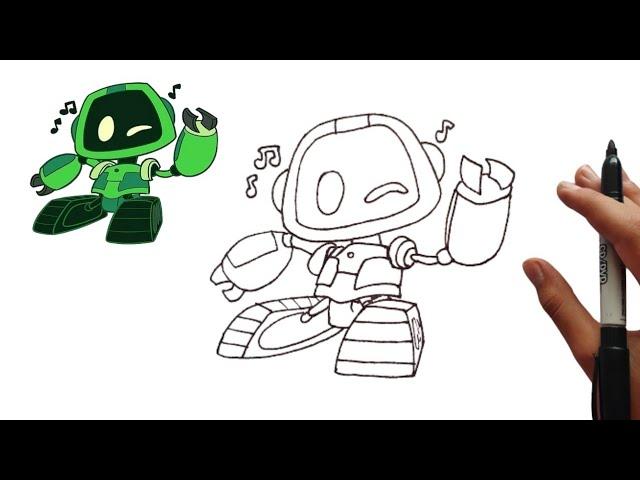 Drawing Boogie Bot Poppy Playtime