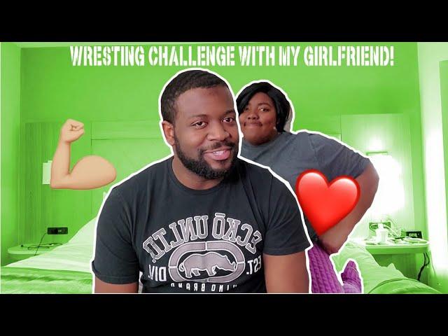 WRESTING CHALLENGE WITH MY GIRLFRIEND | (SHE GETS SERIOUS) ‍️‍️