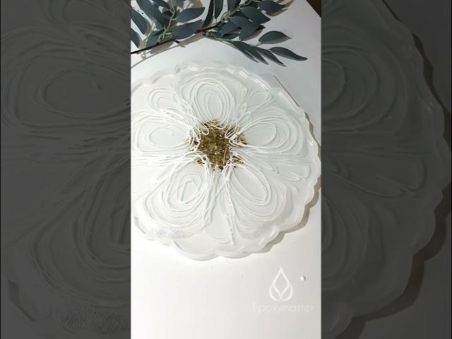 Часы цветок из эпоксидной смолы resin epoxy flowers