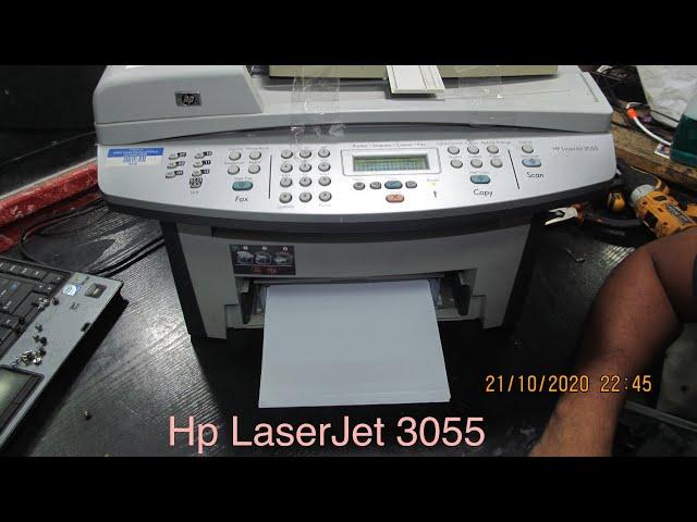 hp laserjet 3055 mfp fuser film replace Jam in cartridge area resolve تغيير فيلم سخان برنتر ٣٠٥٥