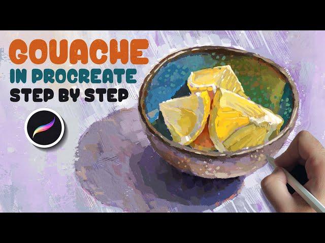 How to Paint with Gouache in Procreate | My Process Explained