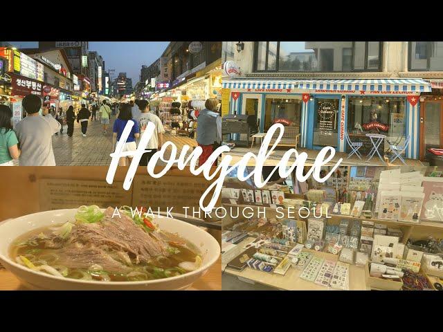 Hongdae Seoul Travel Vlog | food, busking, walking through seoul | 홍대 서울 여행 브이러그 | 음식, 버스킹