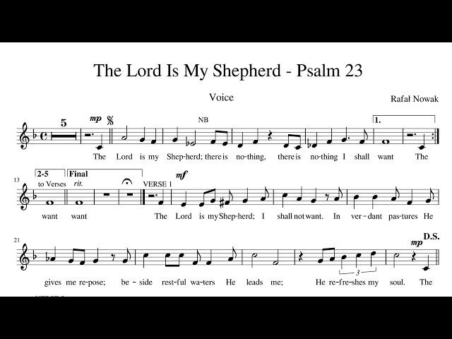 The Lord is my Shepherd - Psalm 23