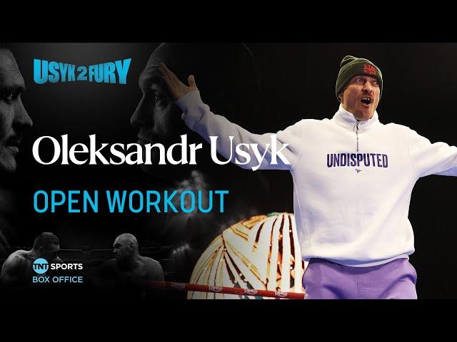 "GRAND ENTRANCE!"  Oleksandr Usyk's EPIC dance fueled open workout  #UsykFury2 