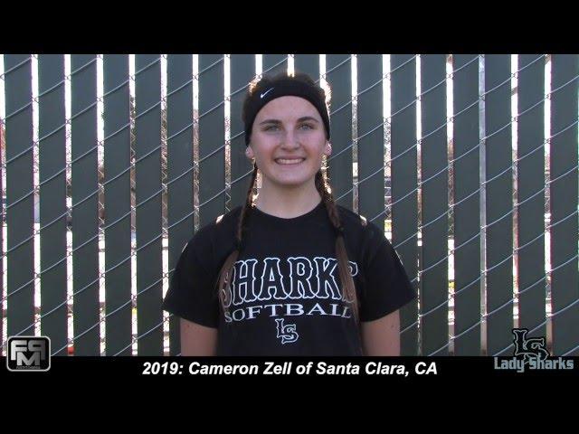 2019 Cameron Zell Shortstop Softball Skills Video