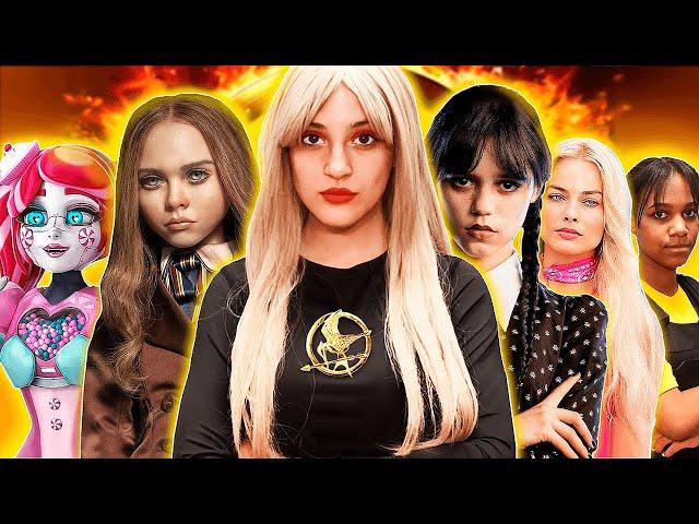 Barbie, Amanda, Wednesday and all the monsters in the Hunger Games! **Extreme challenge!**