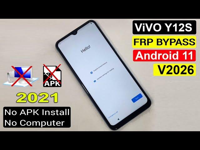 𝐕𝐈𝐕𝐎 Y12s FRP Bypass Android 11 | 𝐕𝐈𝐕𝐎 Y12s (V2026) Google Lock Remove Android 11 Latest Security |