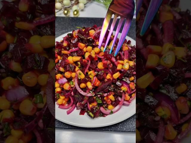 НЕВЕРОЯТНО ВКУСНЫЙ и ПРОСТОЙ САЛАТ ИЗ СВЕКЛЫ ЗА 5 МИНУТ #свекла #салат #вкусно #рецепт #новыйрецепт