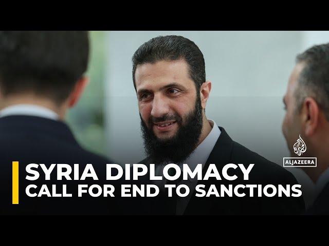 Diplomacy in Syria: Ahmed al-Sharaa calls for end to western sanctions