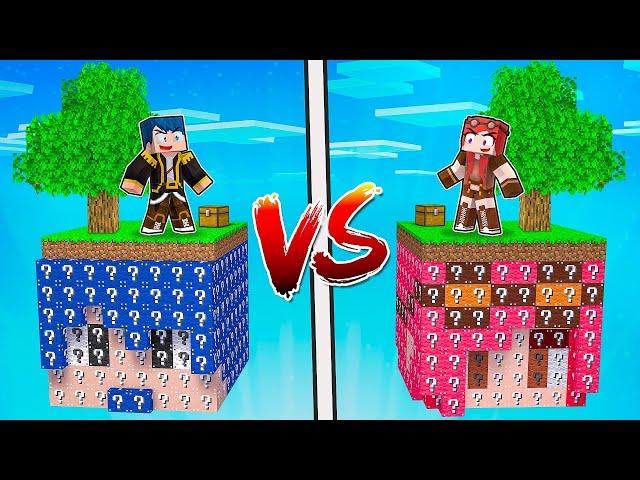 ISOLA LUCKY BLOCK DI STEF VS ISOLA LUCKY BLOCK DI PHERE! - MINECRAFT