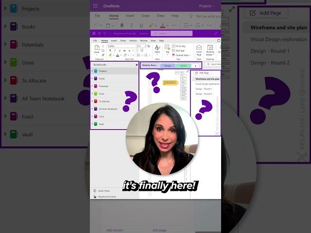 New OneNote Feature You Should Try - Vertical Tabs #shorts