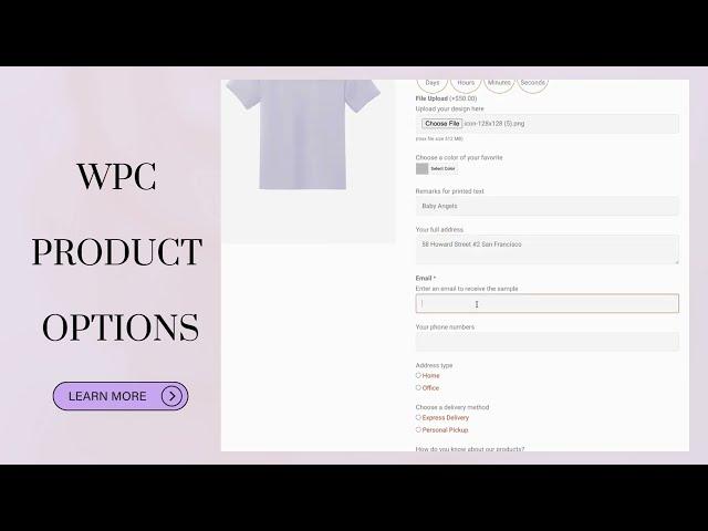 WPC Product Options for WooCommerce -  New Release