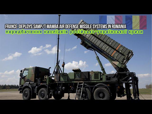 France deploys SAMP/T MAMBA air defense missile systems in Romania