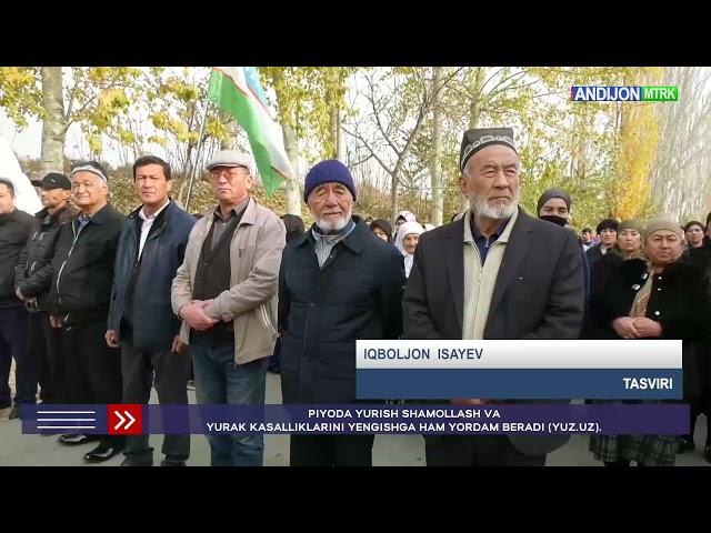 ANDIJON QORASUV SHAHRI SOG'LIK UСHUN 5000 QADAM VA YASHIL MAKON AKSIYASI