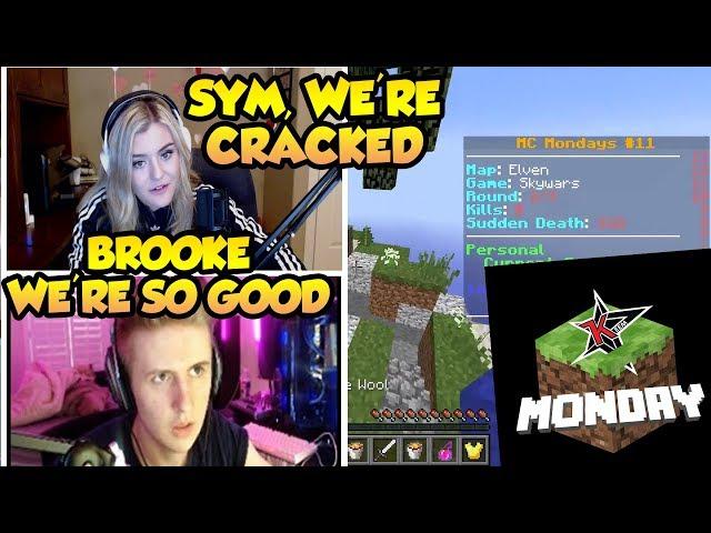 BROOKE AND SYMFUHNY COMPETE IN MINECRAFT MONDAY (FULL STREAM)